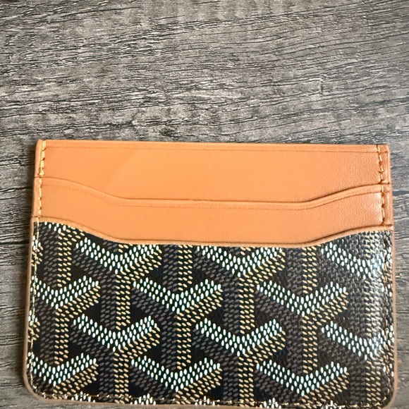 Goyard Green, Brown, and Tan Card Holder - Picture 4 of 4
